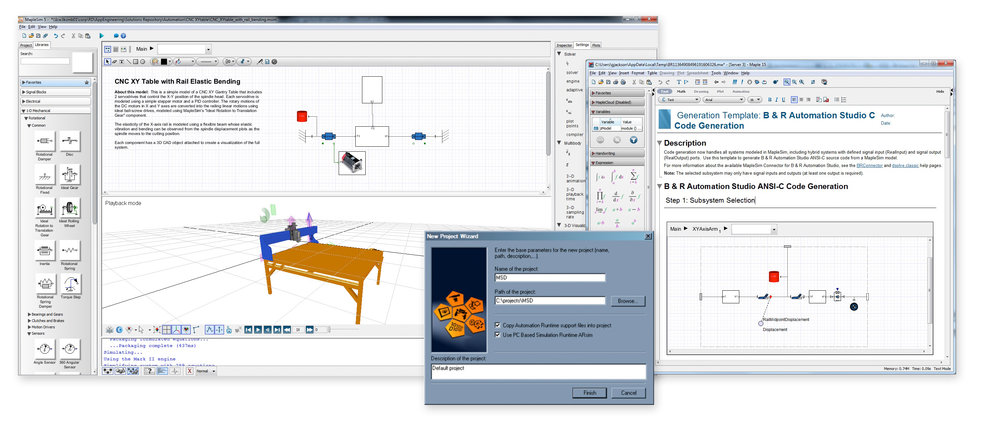 La combinaison de MapleSim et B&R Automation Studio se traduit par une réduction drastique du temps de développement